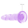 Real Rock Crystal Gode Twist Crystal RealRock 16 x 4cm Violet